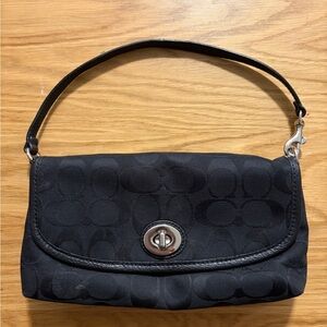 Coach Black Signature Bag